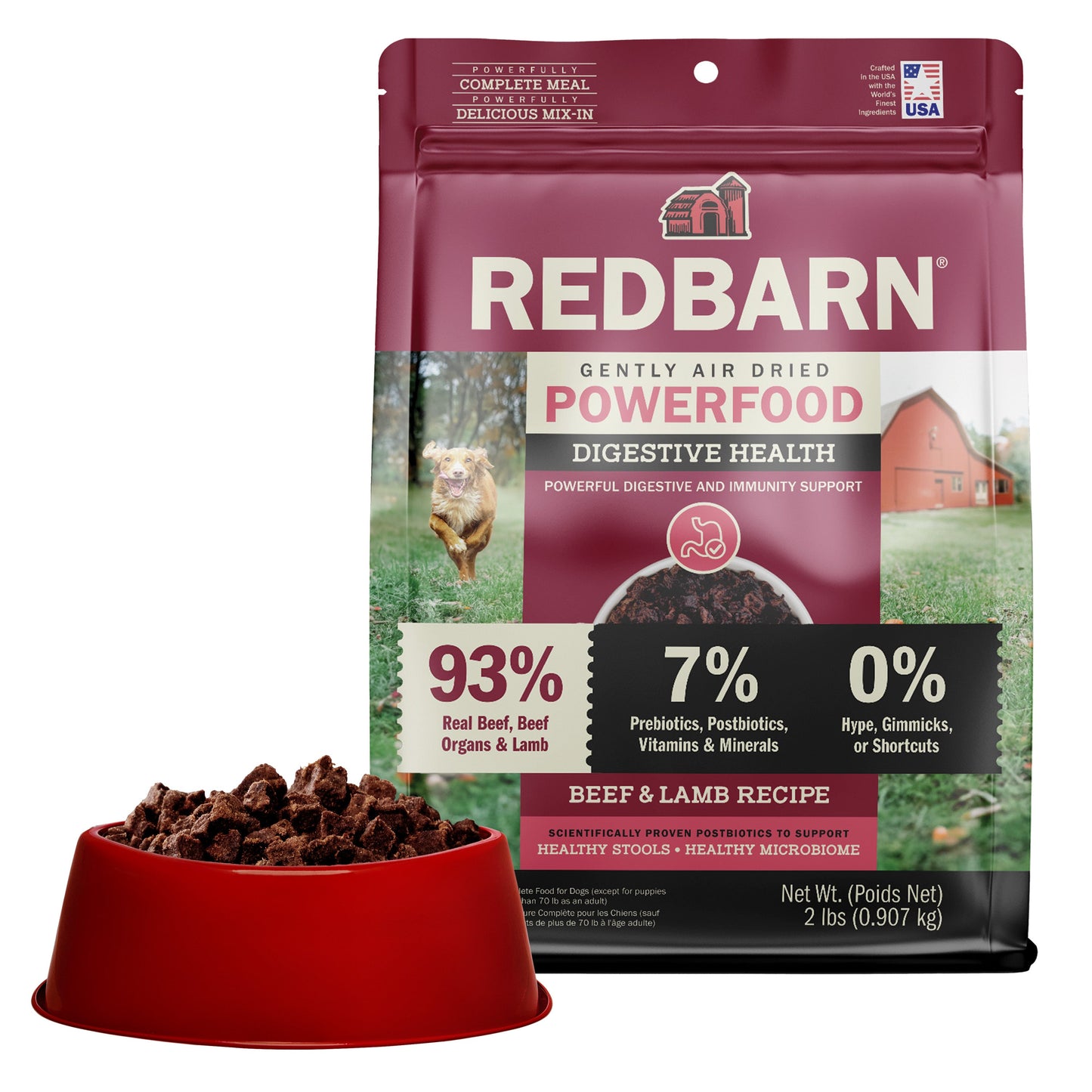 Air Dried Powerfood – Digestive Health Beef & Lamb Recipe for Dogs
