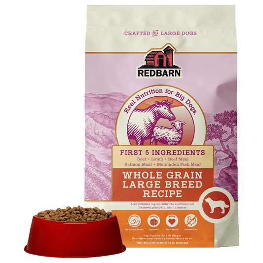First-Five Whole Grain Large Breed Kibble – High-Protein Dog Food