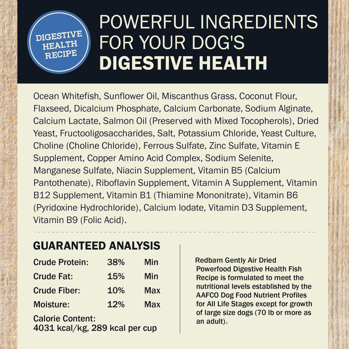 Air Dried Powerfood – Digestive Health Fish Recipe for Dogs