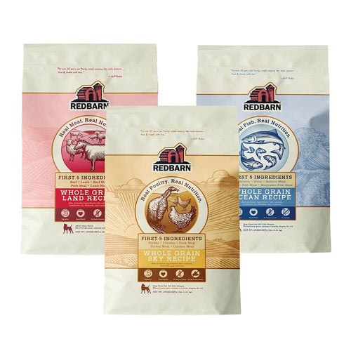 First-Five Whole Grain Dry Dog Food – Variety 3-Pack (4lb Bags)